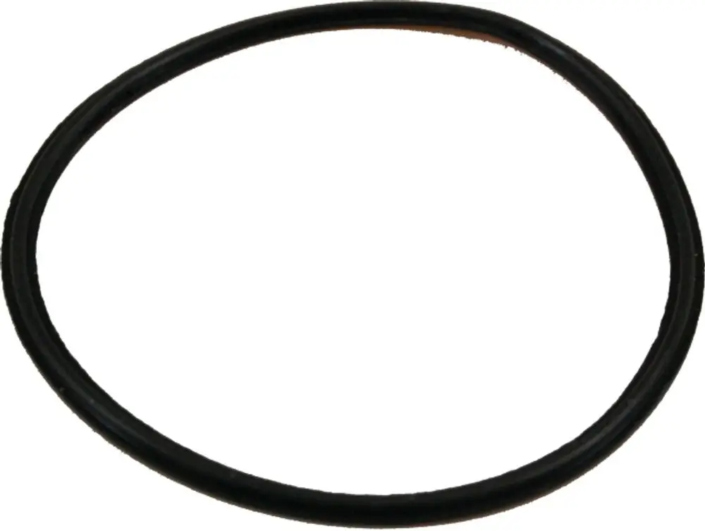 Schwarzer Gummi-O-Ring in kreisförmiger Form, geeignet für Dichtungen, zum Beispiel im Abgasrohrbereich. Produkt von Wolf.